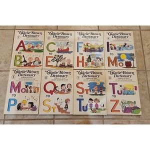 The Charlie Brown Dictionary Complete 8 Volume Set 1973 Peanuts Charles Schulz